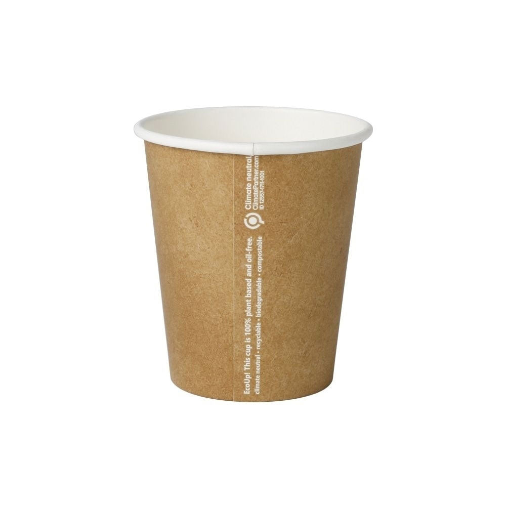Becher Pappe 200 ml Ø 80 mm Braun - 1.000 Stk