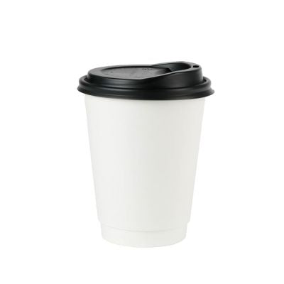 Doppelwandiger Becher Pappe 300 ml Ø 80 Weiß - 500 Stk