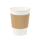 Becherhüllen Pappe für 200 ml Pappbecher, braun - 1.000 Stk