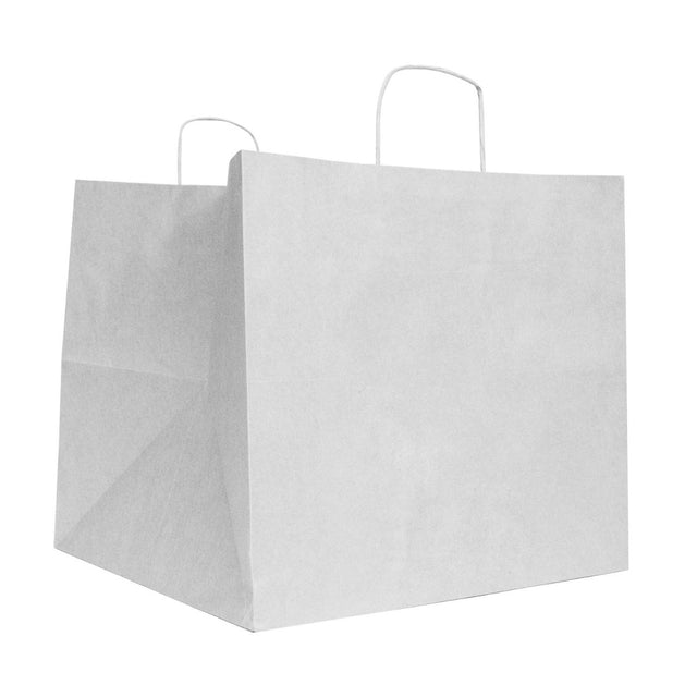 Pizza carrier bags 33+33x33cm White 