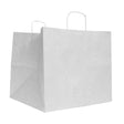 Record carrier Bags 33+33x33cm White 
