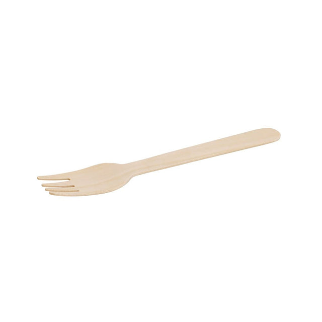 Forks wood 16 cm with organic coating (1000 pieces) [GB
