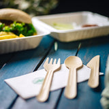 Löffel Papier 16,5 cm Braun - 1.000 Stk