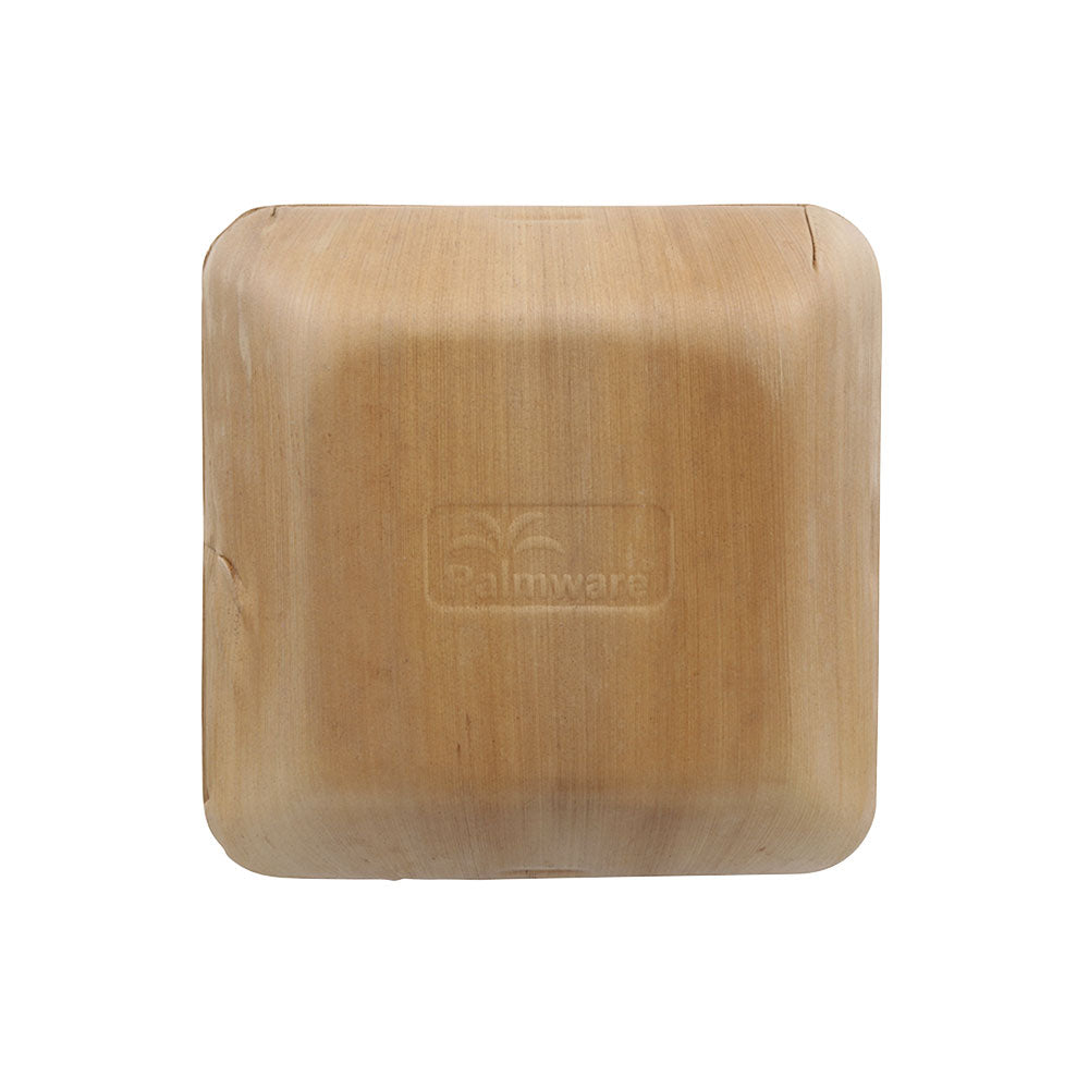 Schalen Palmware® 18x5x18 cm 800 ml, mit Deckeln quadratisch - 60 Stk
