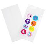 Umweltfreundliche Klappenbeutel Bioplastik 76x140mm - Premium - 100 Stk