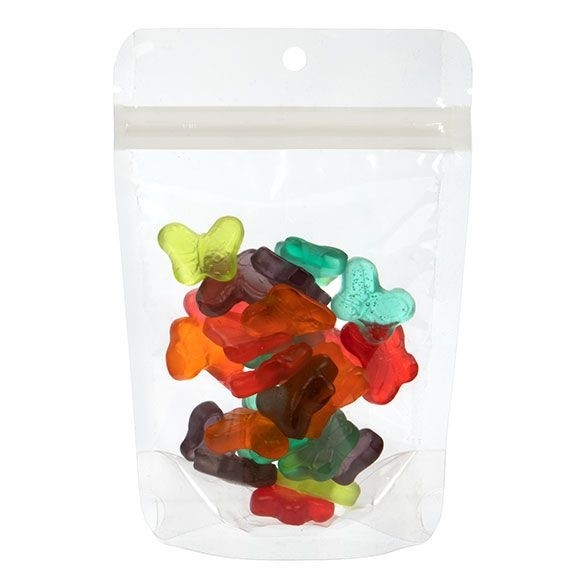 Kompostierbare Standbodenbeutel Transparent | Bioplastik | 57 Gramm | 102x60x152mm - 100 Stk