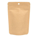 Öko Standbodenbeutel Kraft/Bioplastik 57 Gramm | 102x60x152mm - 100 Stk