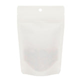 Öko Standbodenbeutel Kraft/Bioplastik Weiß 57 Gramm | 102x60x152mm - 100 Stk