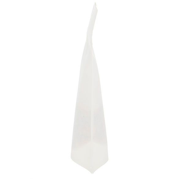 Öko Standbodenbeutel Kraft/Bioplastik Weiß 57 Gramm | 102x60x152mm - 100 Stk