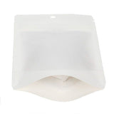 Öko Standbodenbeutel Kraft/Bioplastik Weiß 57 Gramm | 102x60x152mm - 100 Stk