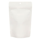 Öko Standbodenbeutel Kraft/Bioplastik Weiß 113 Gramm | 130x79x206mm - 100 Stk