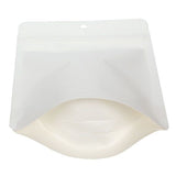 Öko Standbodenbeutel Kraft/Bioplastik Weiß 113 Gramm | 130x79x206mm - 100 Stk