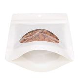 Öko Standbodenbeutel Kraft/Bioplastik Weiß 57 Gramm | 102x60x152mm - 100 Stk