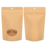 Öko Standbodenbeutel Kraft/Bioplastik 113 Gramm | 130x79x206mm - 100 Stk
