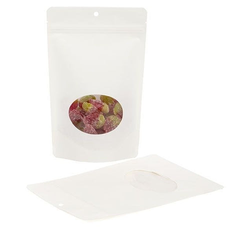 Eco Stand Up Pouches Kraft White 312 grams 149x89x232mm 