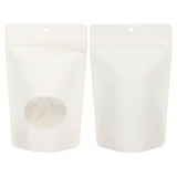Öko Standbodenbeutel Kraft/Bioplastik Weiß 312 Gramm | 149x89x232mm - 100 Stk