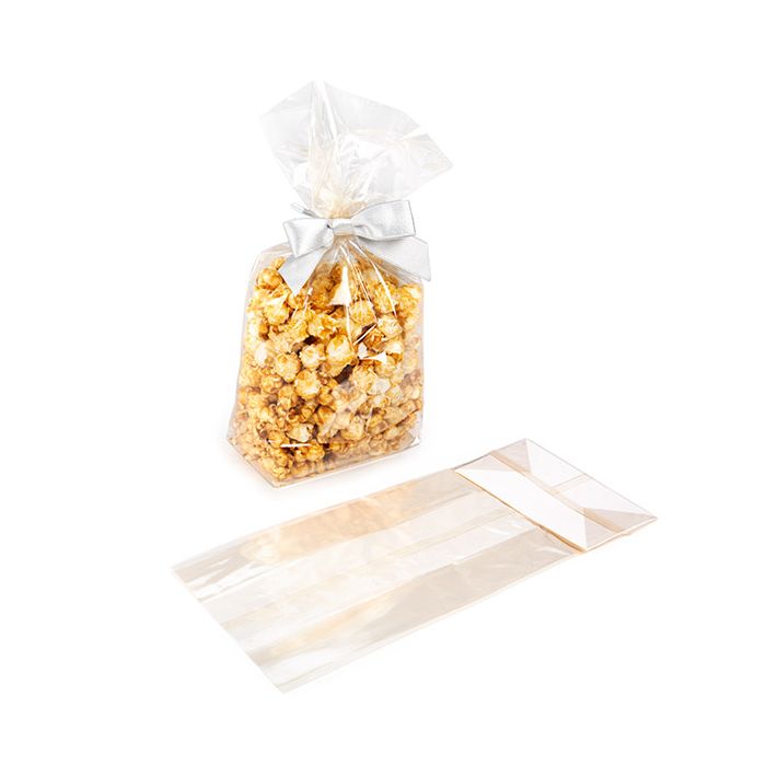 Blockbodenbeutel Heim Kompostierbar 127x76x305 mm mit Bodenblatt - 100 Stk