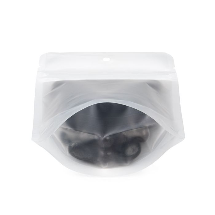 Recycelbare Standbodenbeutel Gefrostet | RETAIN™| 57 Gramm | 102x60x152mm - 100 Stk