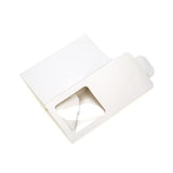 Pappschachteln mit Fenster 90x90x165mm Weiß - 25 Stk