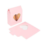 Pappschachteln Rosa Mit Herzfenster 105x44x133 mm - 25 Stk