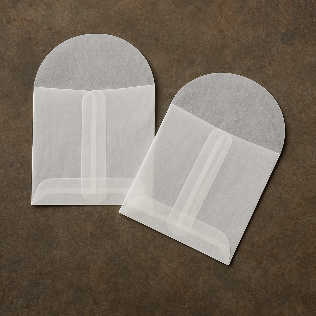 Pergaminumschläge 70x70mm - 100 Stk