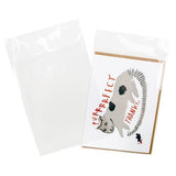 Umweltfreundliche Klappenbeutel Bioplastik 125x165mm - 100 Stk