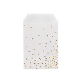 Paper Bags White with Gold Dots 76x127 mm 