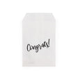 Paper Bags White with Silver Congrats 76x127 mm 