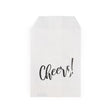 Paper Bags White with Silver Cheers 76x127 mm 