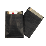 Fettabweisende Papierbeutel Schwarz 12,1x2,9x17,1cm - 100 Stück