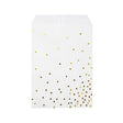Paper Bags White with Gold Dots 127x203 mm 