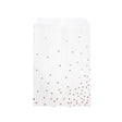 Paper Bags White with Rose Gold Dots 127x203 mm 