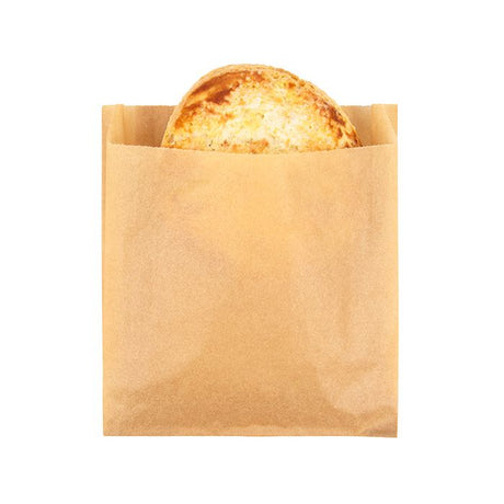 Greaseproof Bags Kraft 152x29x165mm 