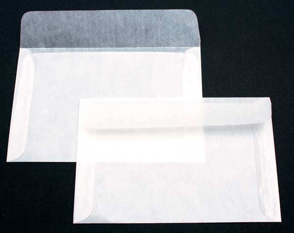 Glassine Paper Envelopes 15.9x10.5cm (100 pieces) [G22]