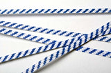 Tin Ties 10.2x0.4cm Paper White/Blue striped (1.000 pieces) [TT4WBS]