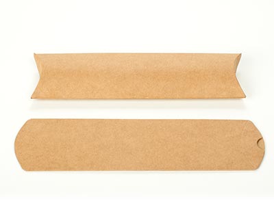 Kraft Paper pillow boxes 51x19x178mm 