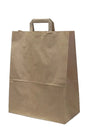 Eco Paper Shopping Bags Brown 320+170x270mm 