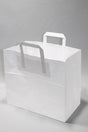Eco Paper Shopping Bags White 220+110x360mm 
