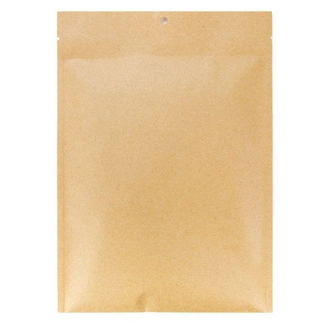 Flat kraft Paper Bags with plastic inside 152x229mm 
