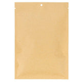 Eco flat kraft Paper Bags with bioplastic inside 137x185mm 