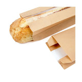 Klappenbeutel Kraftpapier 89x51x356 mm mit Seitenfalte - 100 Stk