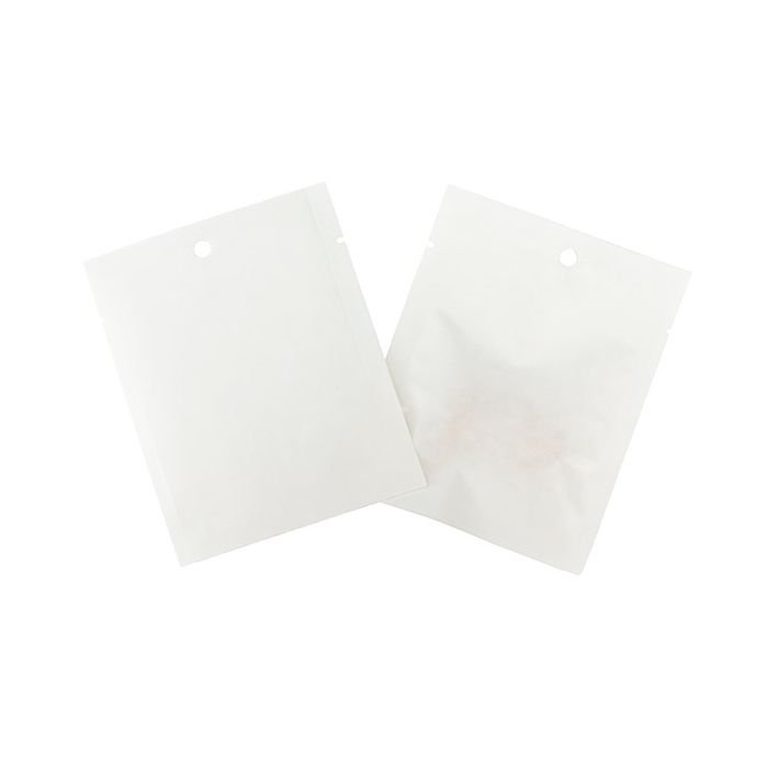 Klappenbeutel Kraftpapier Weiß Umweltfreundlich 76x102 mm Verschließbar - 100 Stk