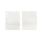 Klappenbeutel Kraftpapier Weiß Umweltfreundlich 76x102 mm Verschließbar mit Fenster - 100 Stk