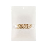 Klappenbeutel Kraftpapier Weiß Umweltfreundlich 102x152 mm Verschließbar mit Fenster - 100 Stk