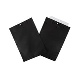 Klappenbeutel Kraftpapier Schwarz Umweltfreundlich 152x229 mm Verschließbar - 100 Stk