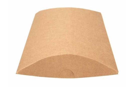 Kissenschachtel Kraftpapier 127x32x178mm - 25 Stk