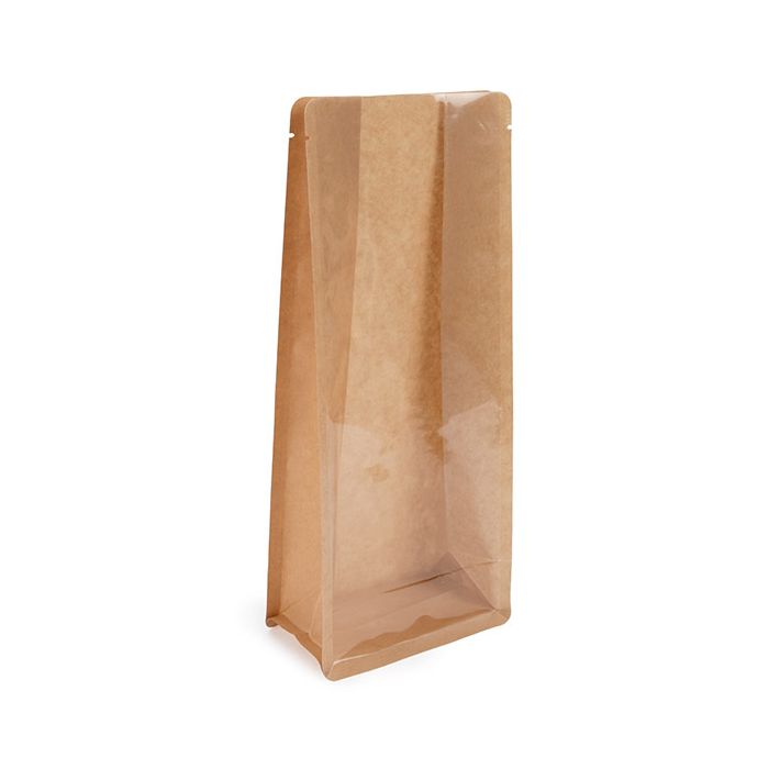 Blockbodenbeutel Kraftpapier 127x76x305mm - 100 Stk