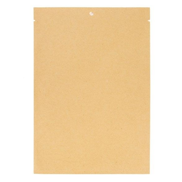 Öko Papierbeutel Flach Kraftpapier/Bioplastik 112x157mm - 100 Stk