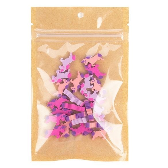 Druckverschlussbeutel Kraft/Transparent 92x127mm mit Einreißkerben - 100 Stk