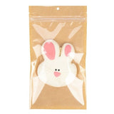 Druckverschlussbeutel Kraft/Transparent 127x208mm mit Einreißkerben - 100 Stk